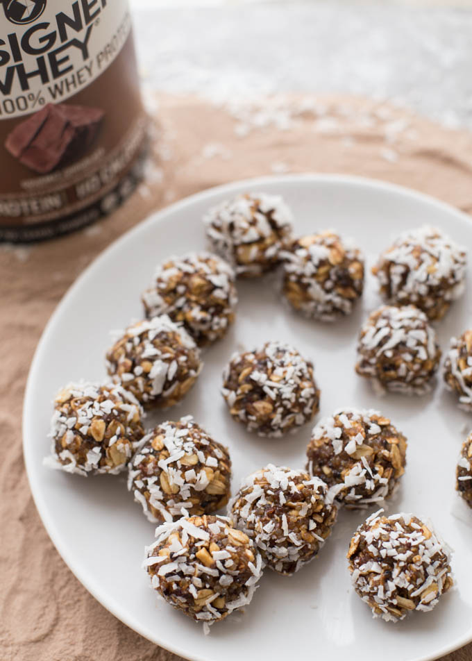 Chocolate Peanut Butter + Coconut Quinoa Protein Balls - Kristy Denney