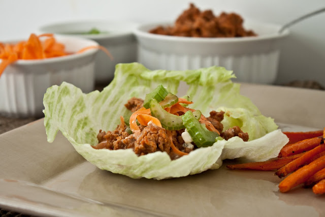 Buffalo Wing Turkey Lettuce Wraps