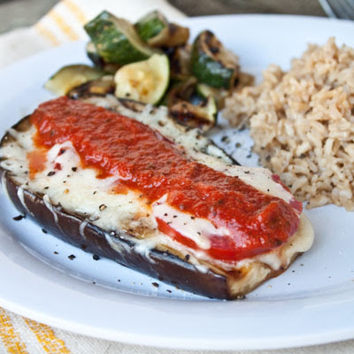 Grilled Eggplant Parmesan