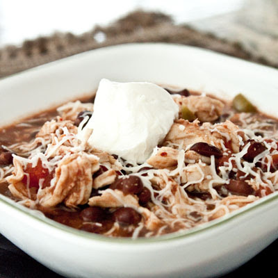 Slow Cooker Chipotle Chicken & Black Bean Chili