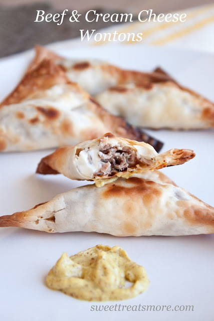 Roast Beef & Cream Cheese Wontons