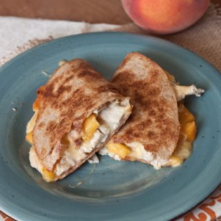 Peachy Chicken & Gouda Cheese Quesadilla