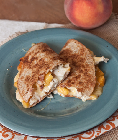 Peachy Chicken & Gouda Cheese Quesadilla