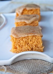 Pumpkin Angel Food Cake Bars