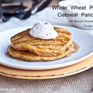Whole Wheat Pumpkin Oatmeal Pancakes