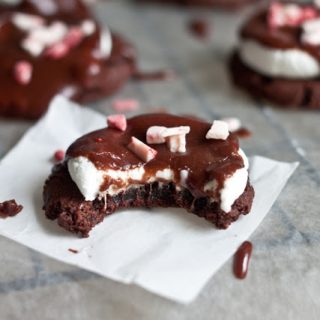 Peppermint Chocolate Marshmallow Cookies