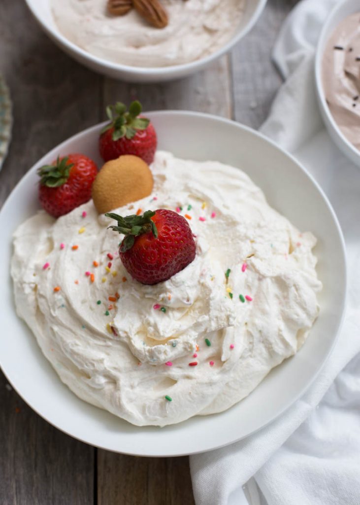 Skinny Funfetti Cake Batter Dip