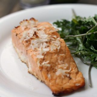 Coconut Lime Baked Salmon {Three Ingredients}