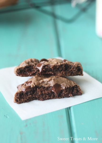 Soft-Baked Double Chocolate Cookies