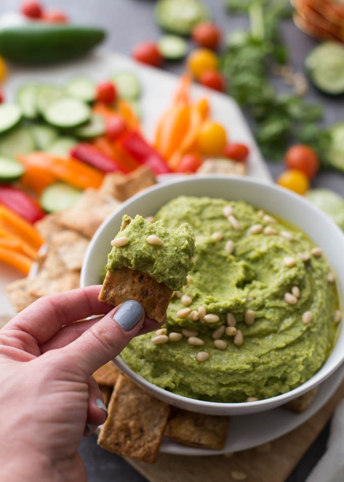 Cilantro Jalapeño Hummus Boys Ahoy Kristy Denney