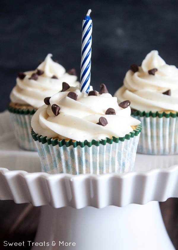 Chocolate Swirled Coconut Cupcakes for the Birthday Boy!