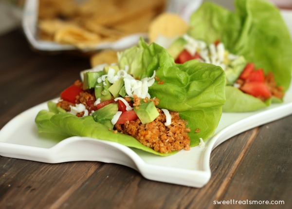 Turkey & Quinoa Taco Lettuce Wraps