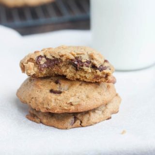 Browned Butter Pumpkin Oatmeal Chocolate Chip Cookies