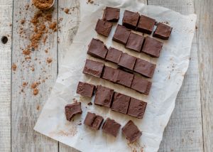 Healthy Chocolate Peanut Butter Fudge | Boys Ahoy