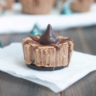 Mini Chocolate Mint Truffle Cheesecakes