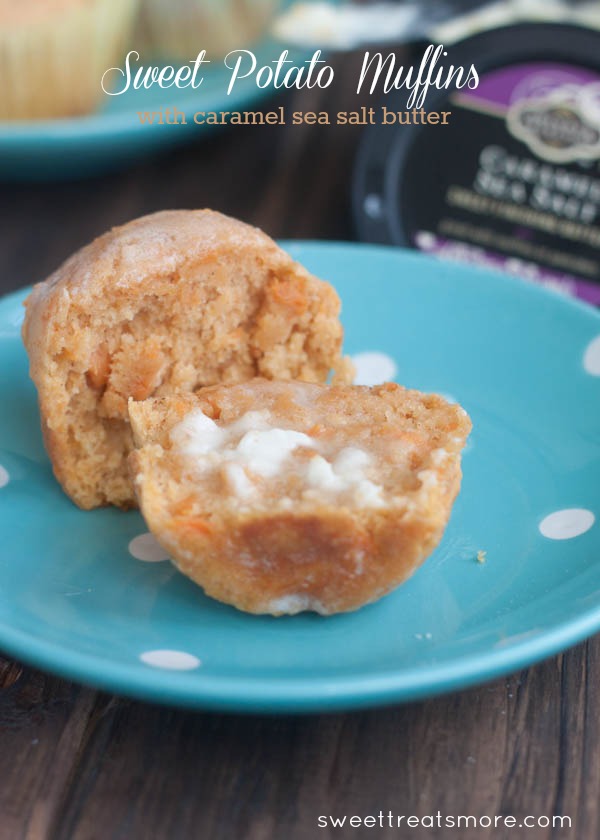Sweet Potato Muffins with Caramel Sea Salt Butter {$100 Gift Card Giveaway}