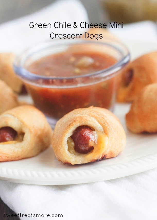 Green Chile and Cheese Mini Crescent Dogs