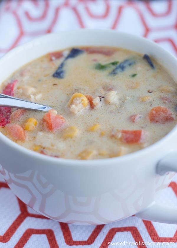 Creamy Corn & Quinoa Chowder - Kristy Denney