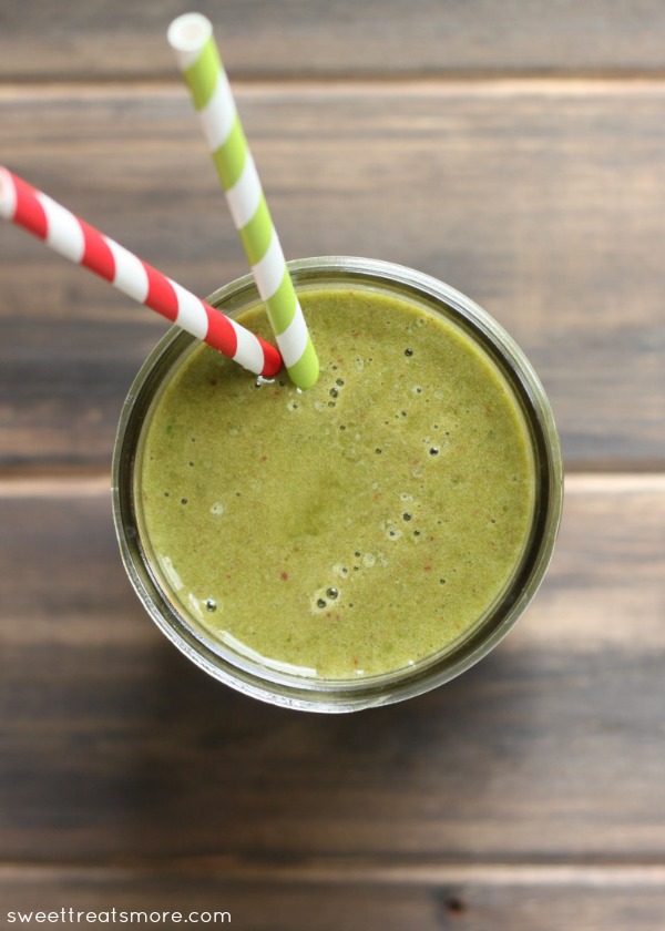 Strawberry Banana Green Sunrise Smoothie