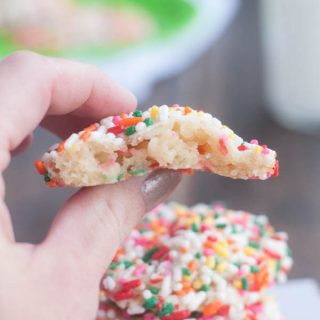 Rainbow Sprinkle Cheesecake Cookies