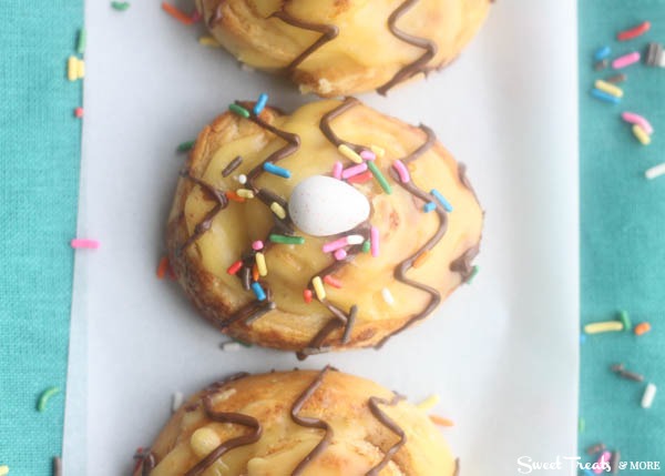 Easter Egg Chocolate Orange Sweet Rolls