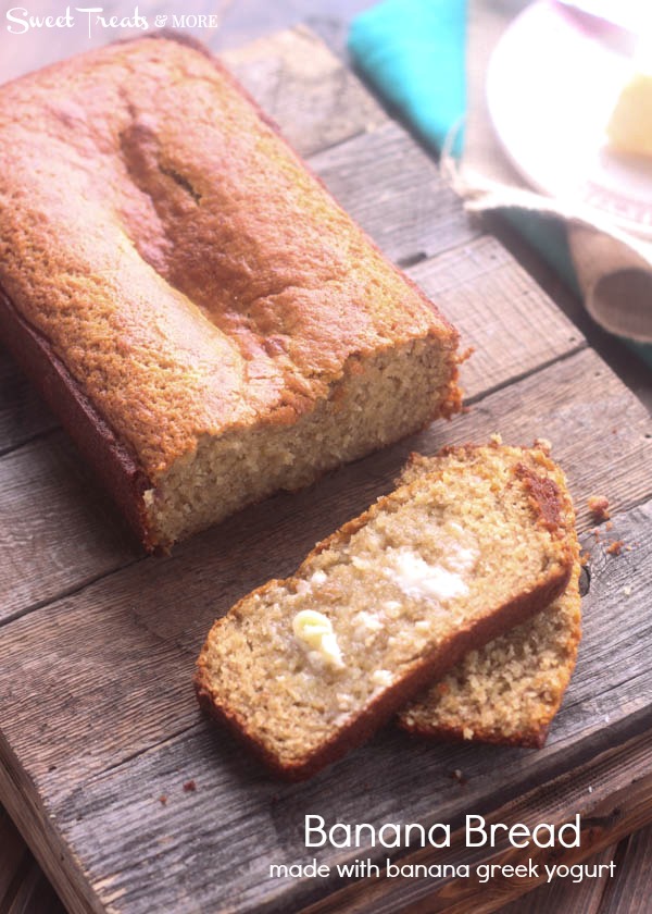 Simple Banana Bread Recipe {with Banana Greek Yogurt} + Giveaway!