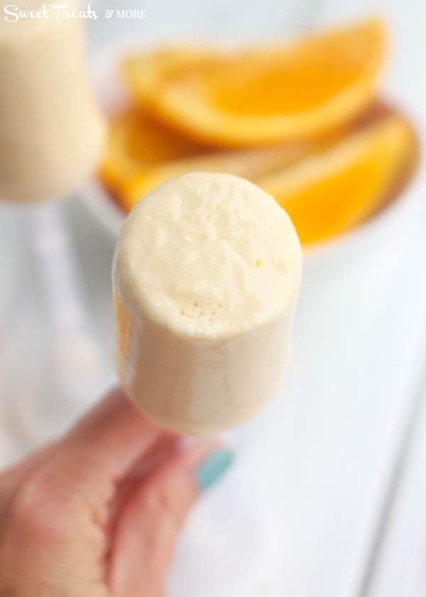 Three Ingredient Orange Honey Greek Yogurt Pops