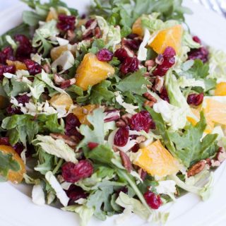 Orange Cranberry Superfood Salad {with Orange-Honey Balsamic Vinaigrette}