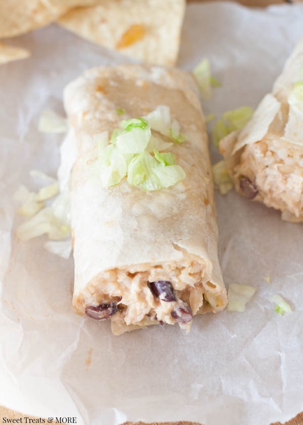 Quick Creamy Salsa Chicken Burritos Kristy Denney