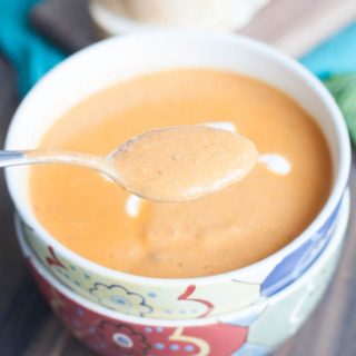 Creamy Tomato Basil & Cauliflower Soup