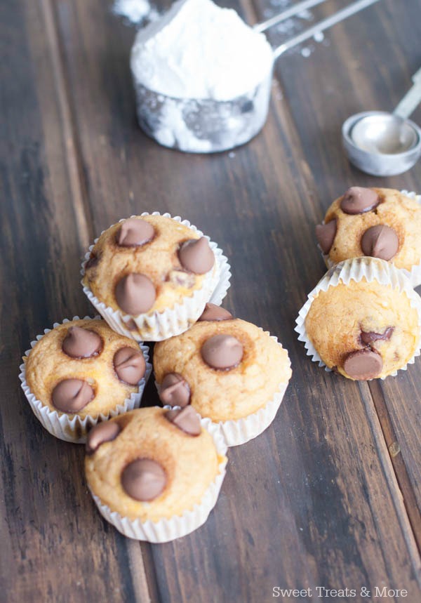 Pumpkin Chocolate Chip Pancake Muffins