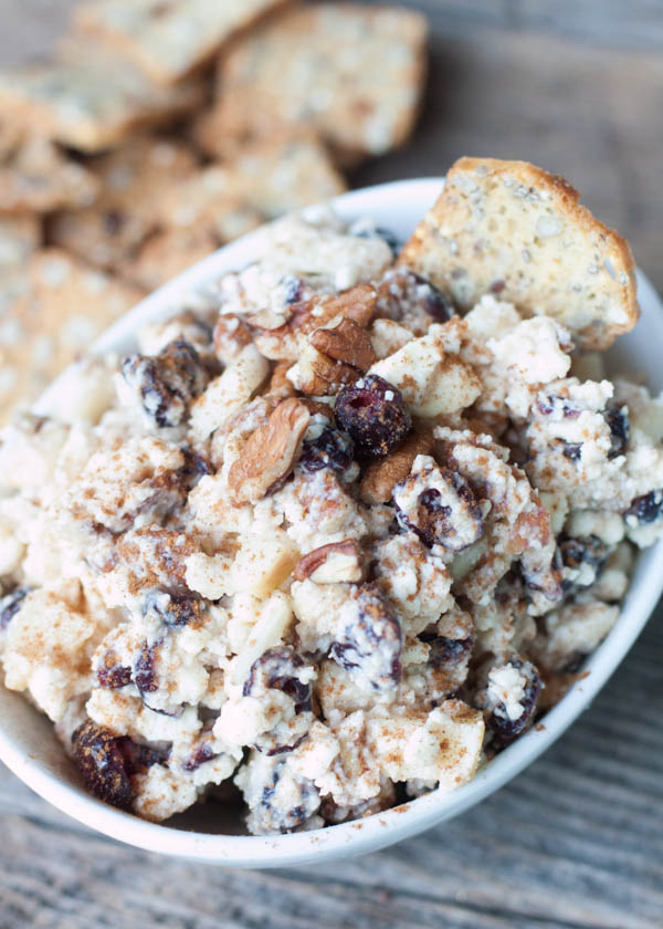 Cranberry Apple Pecan Feta Dip