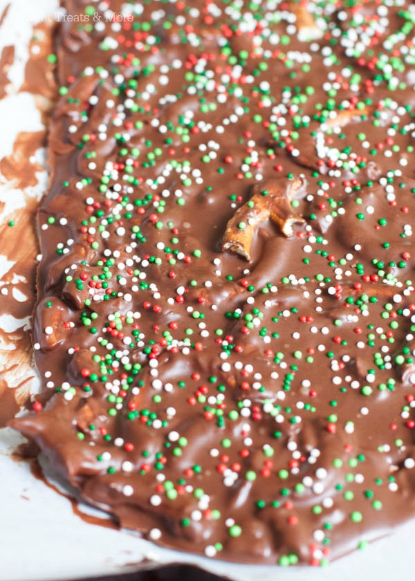 Dark Chocolate Peanut Butter Pretzel Bark