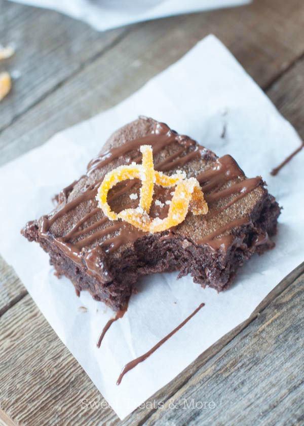 Flourless Dark Chocolate Orange Brownies + a Baby Shower