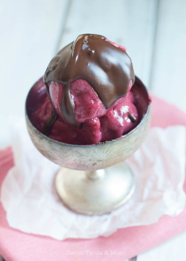 Cherry Yonanas with Chocolate Magic Shell