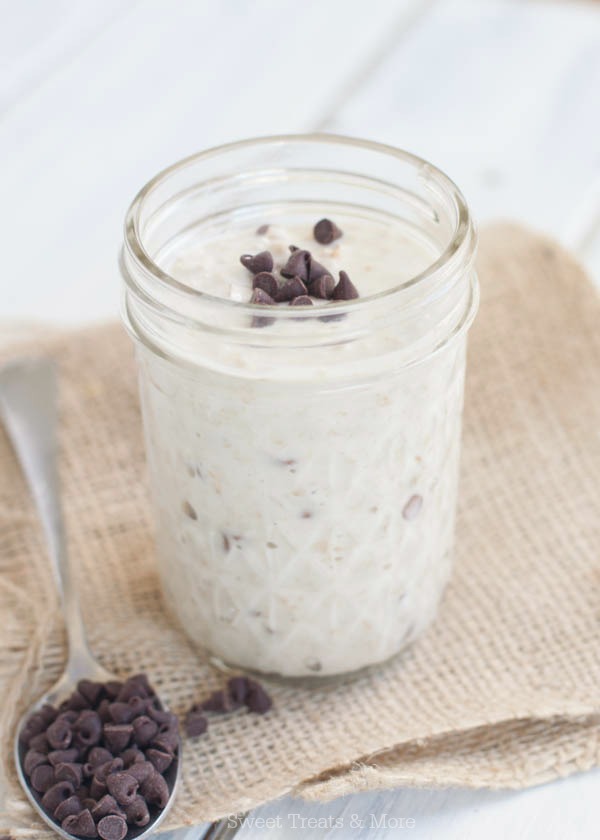 Chocolate Chip Cookie Dough Overnight Oats