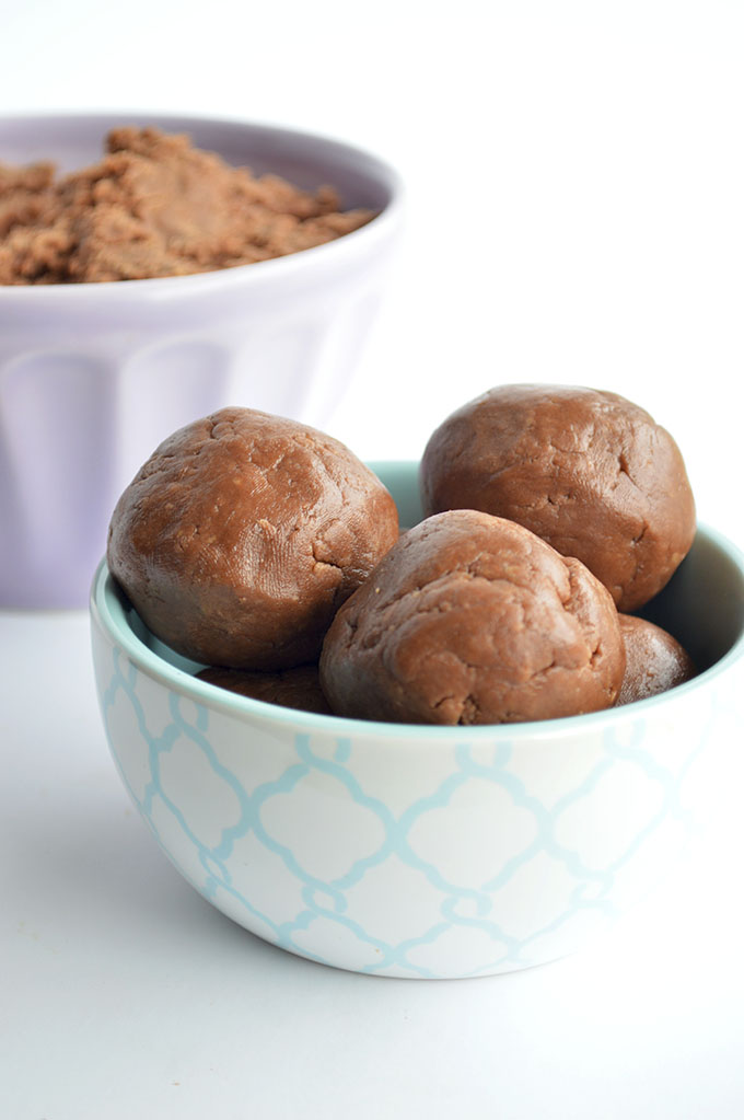 {No Bake} Peanut Butter Brownie Bites