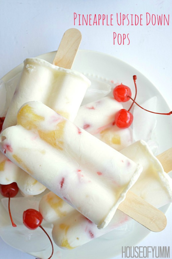 Pineapple Upside Down Popsicles