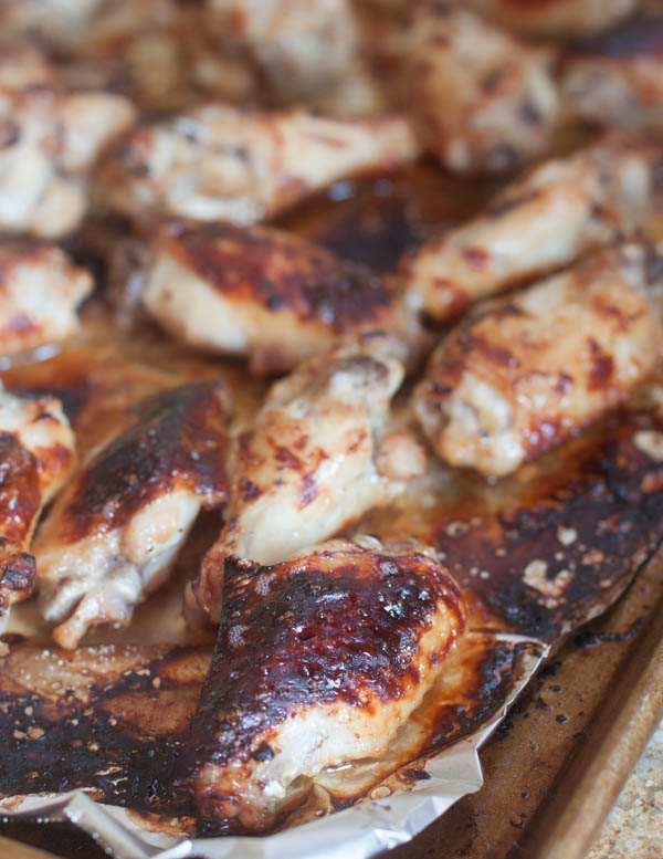 {Game Day} Sticky Japanese Chicken Wings + Zucchini Chips from Plated