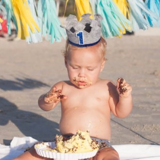 Smash Cake at the Beach | Graham’s First Birthday