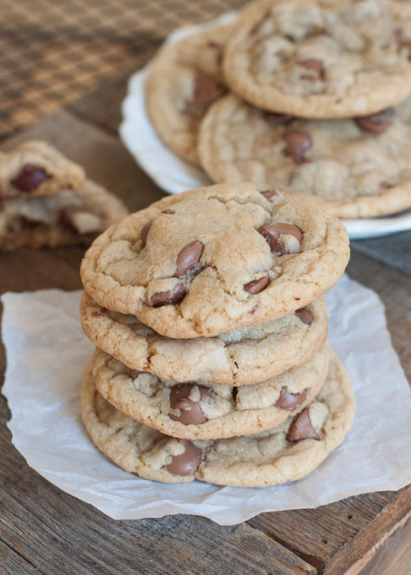 Big, Soft, Bakery Style Chocolate Chip Cookies