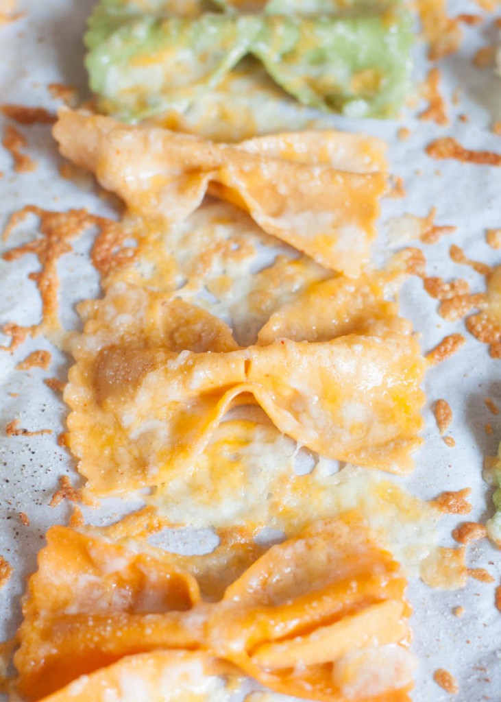 Cheesy “Bat” Pasta Dippers