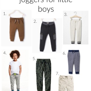 Little boys in Joggers
