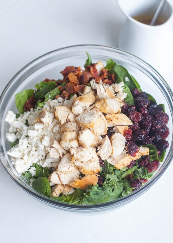 Chicken & Broccoli Bacon Kale Salad