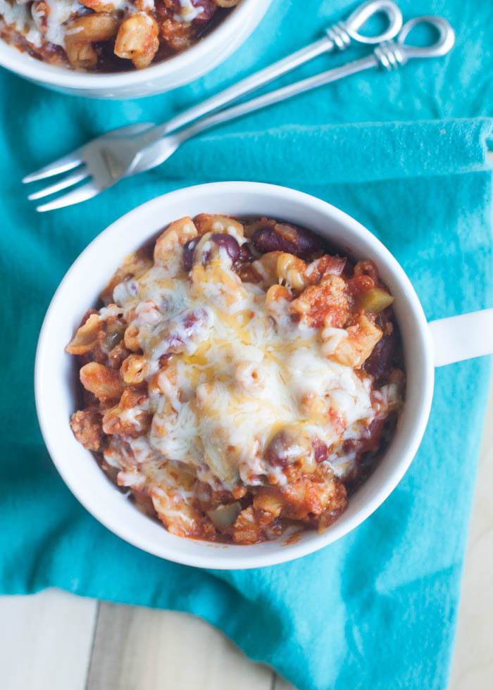 One Pot Healthy Turkey Chili Mac