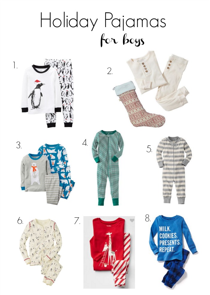 Holiday Pajamas for Boys