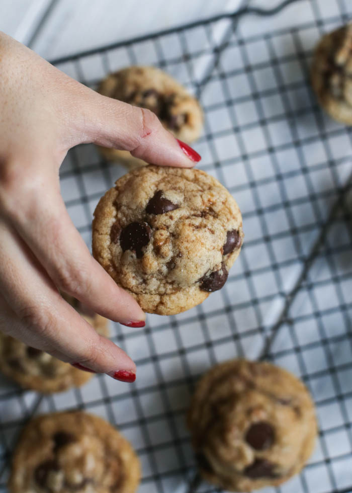 Sea Salt Dark Chocolate Chip Toffee Cookies