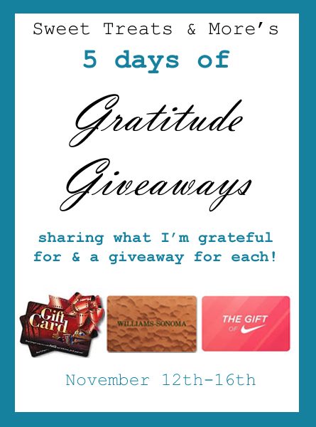 5 Days of Gratitude Givewaways: Day 1