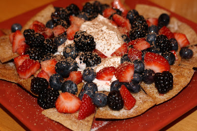 On the Lighter Side….Berry Dessert Nachos