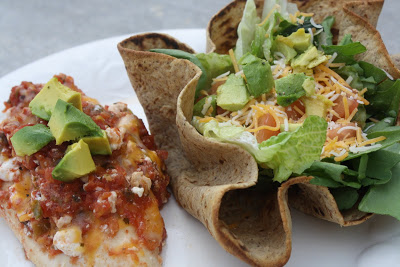 Salsa Chicken & Flatout Salad Bowls